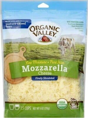 Mozzarella Cheese Finely Shredded Low Moisture Part Skim