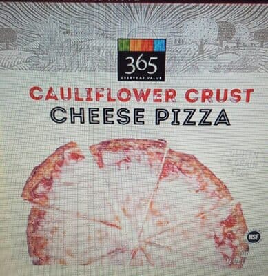 Cauliflower Crust Cheese Pizza