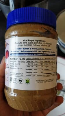 Peanut Butter Blended with Pumpkin Pie Spice